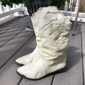White cowgirl boots